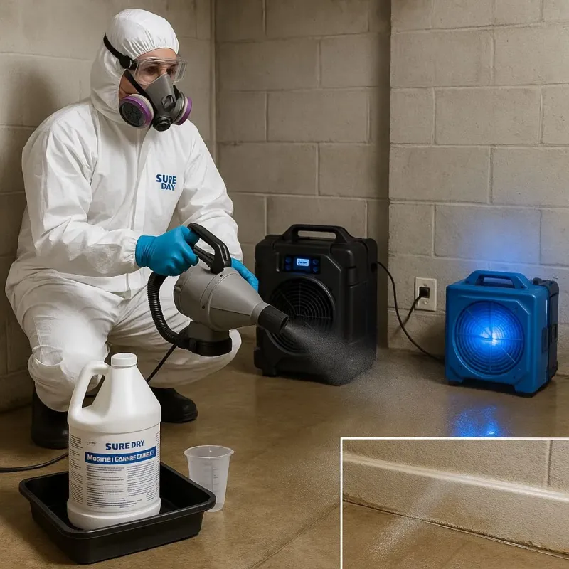 Sanitization and Odor Removal process in Brightwaters, NY